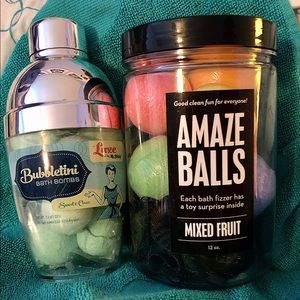 Amaze Balls and Mr. Bubble Luxe bath bombs